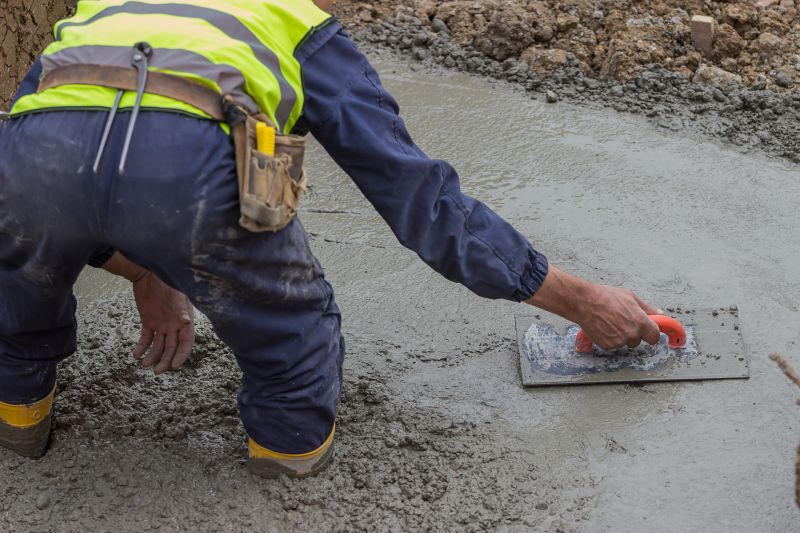Construction Site with Concrete
